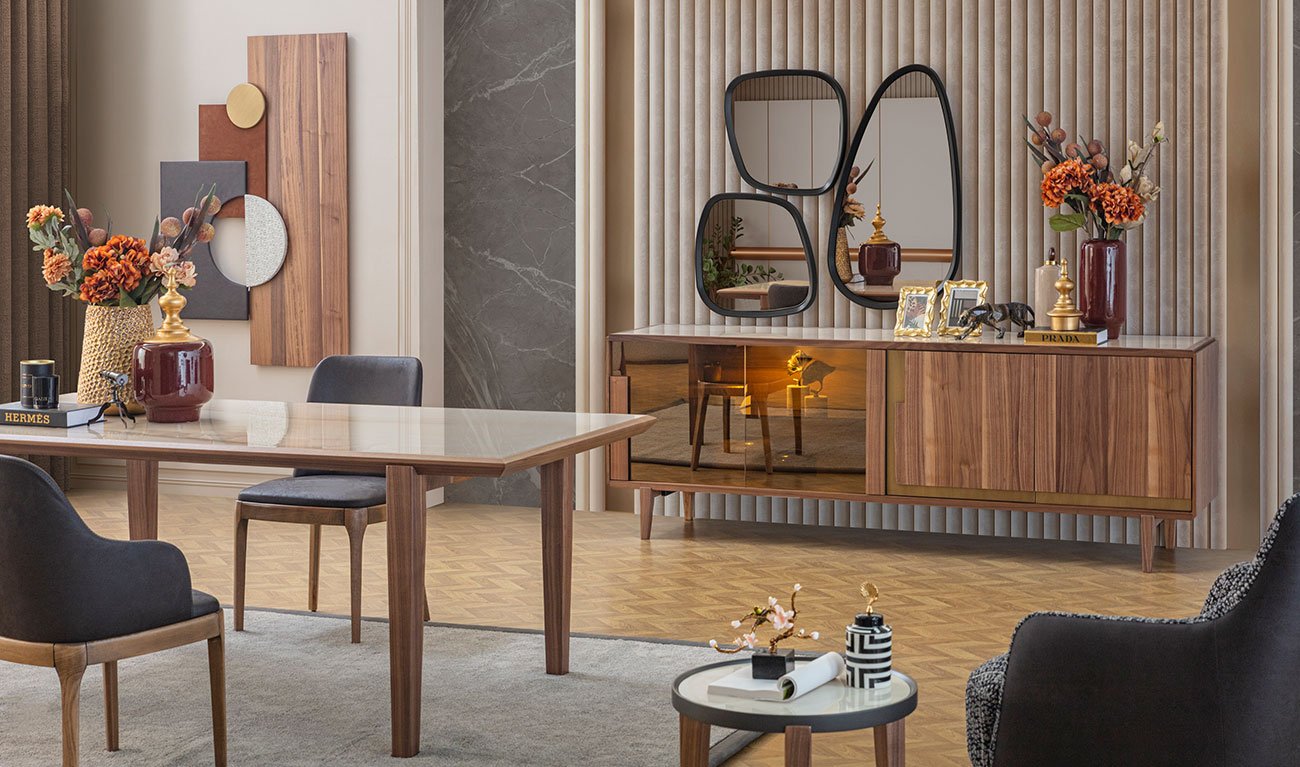 Opia Ahşap Yemek Odası Takımı