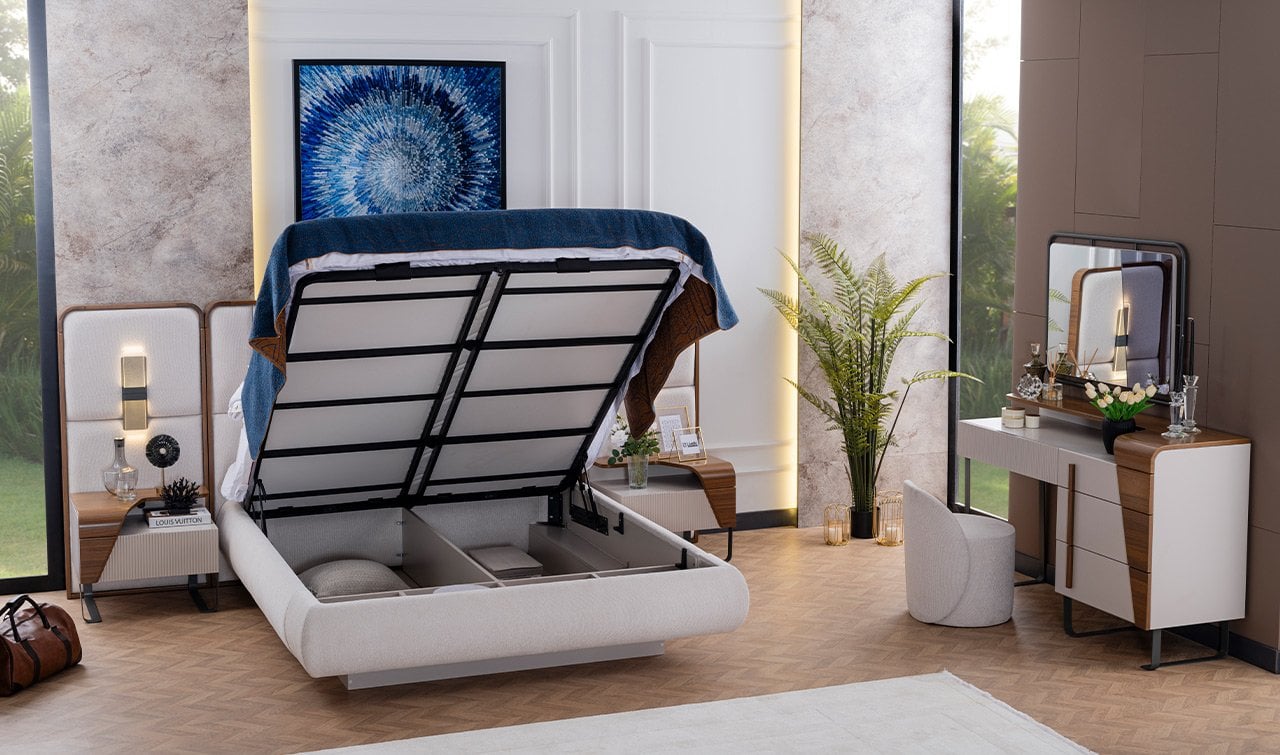 Lina Yatak Odası Takımı | Köşe Dolap