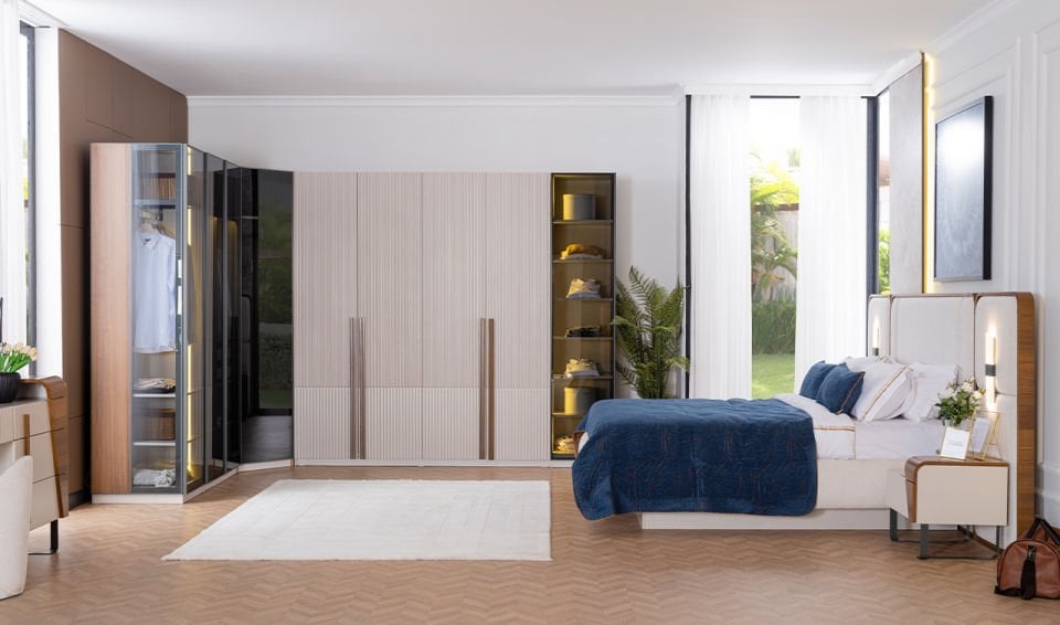 Lina Yatak Odası Takımı | Köşe Dolap