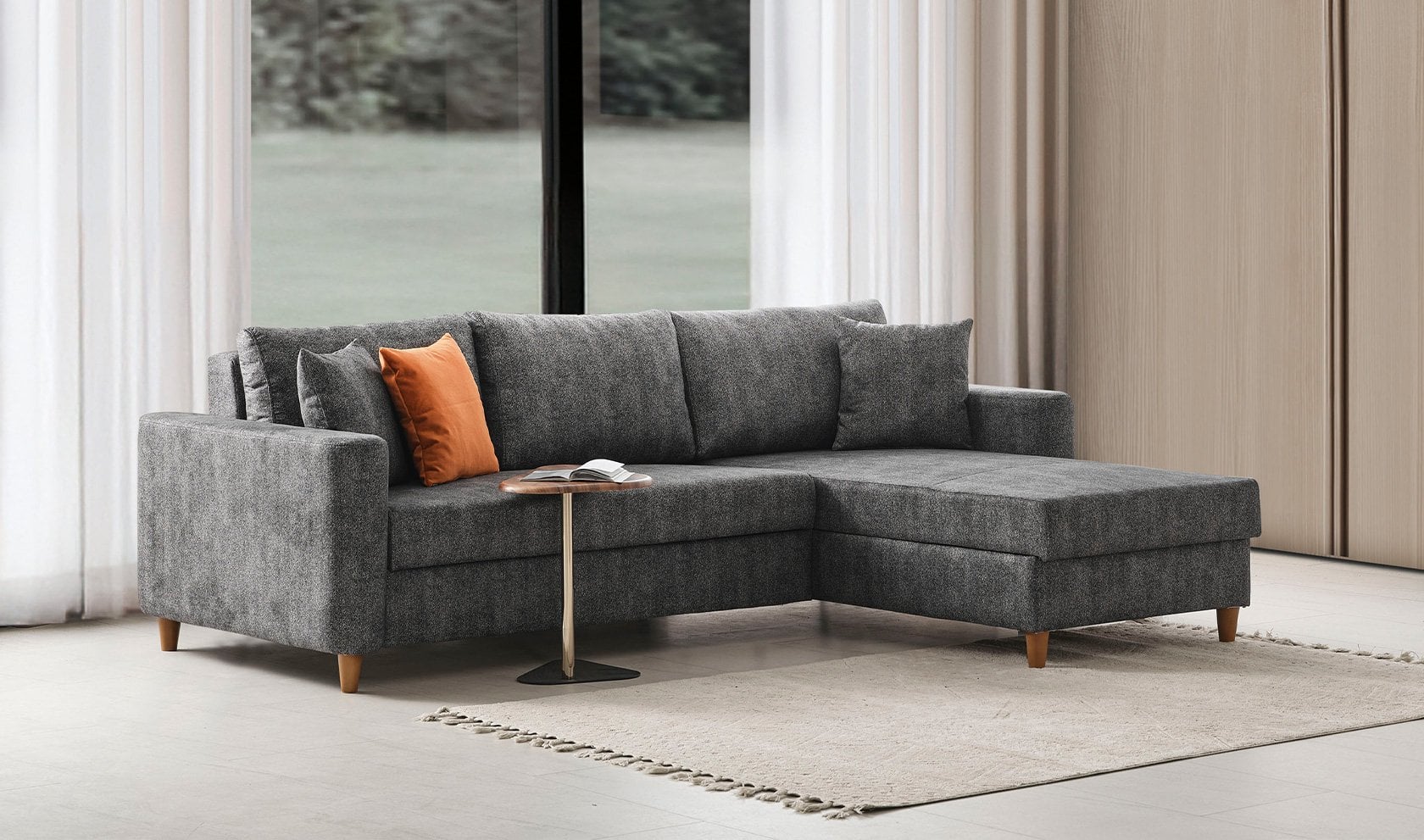 Focus Yataklı Mini Köşe Koltuk