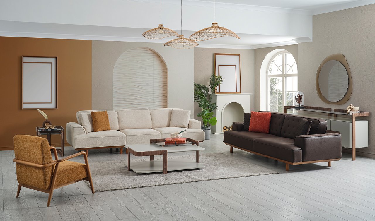 Soho Nubuk Koltuk Takımı