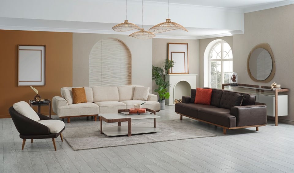 Soho Nubuk Koltuk Takımı