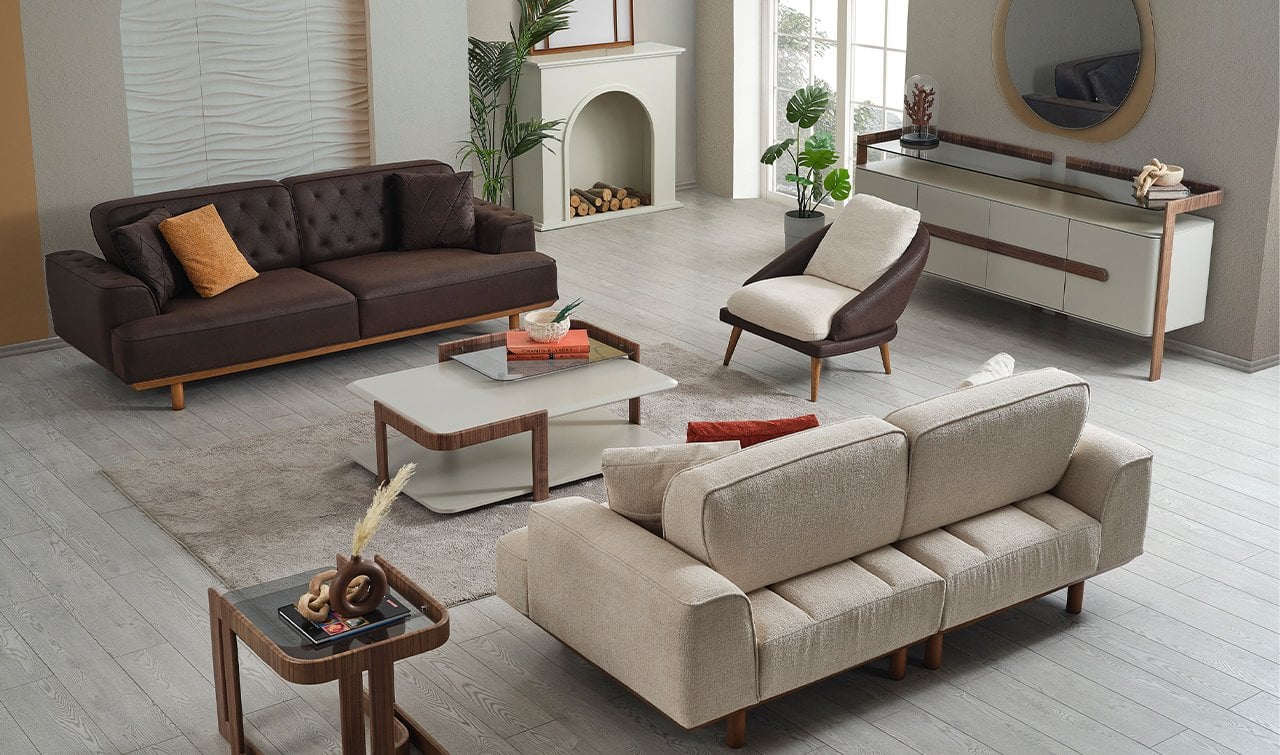 Soho Nubuk Koltuk Takımı