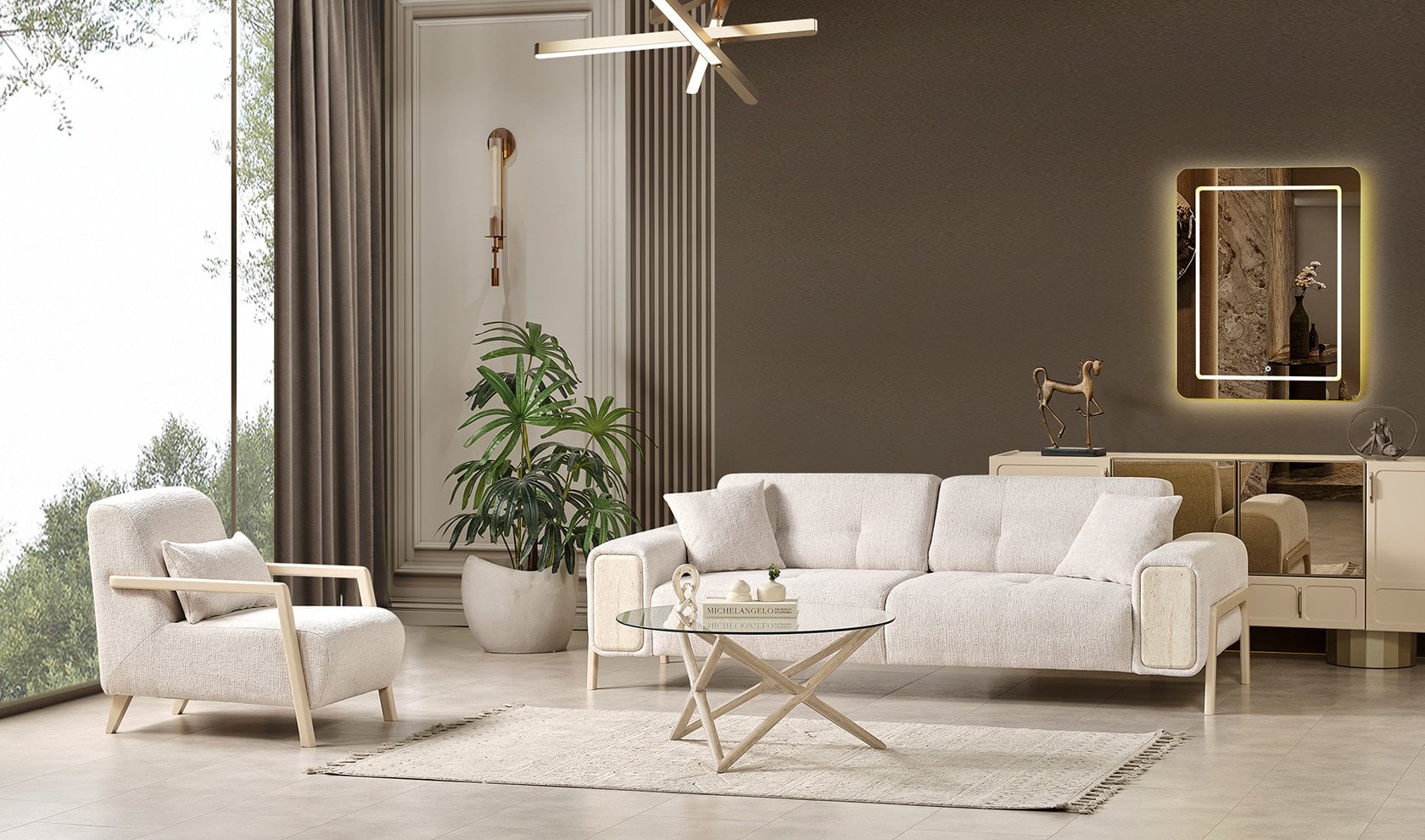 Miran Koltuk Takımı Traverten