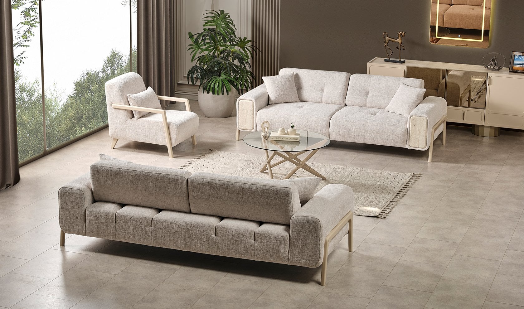 Miran Koltuk Takımı Traverten