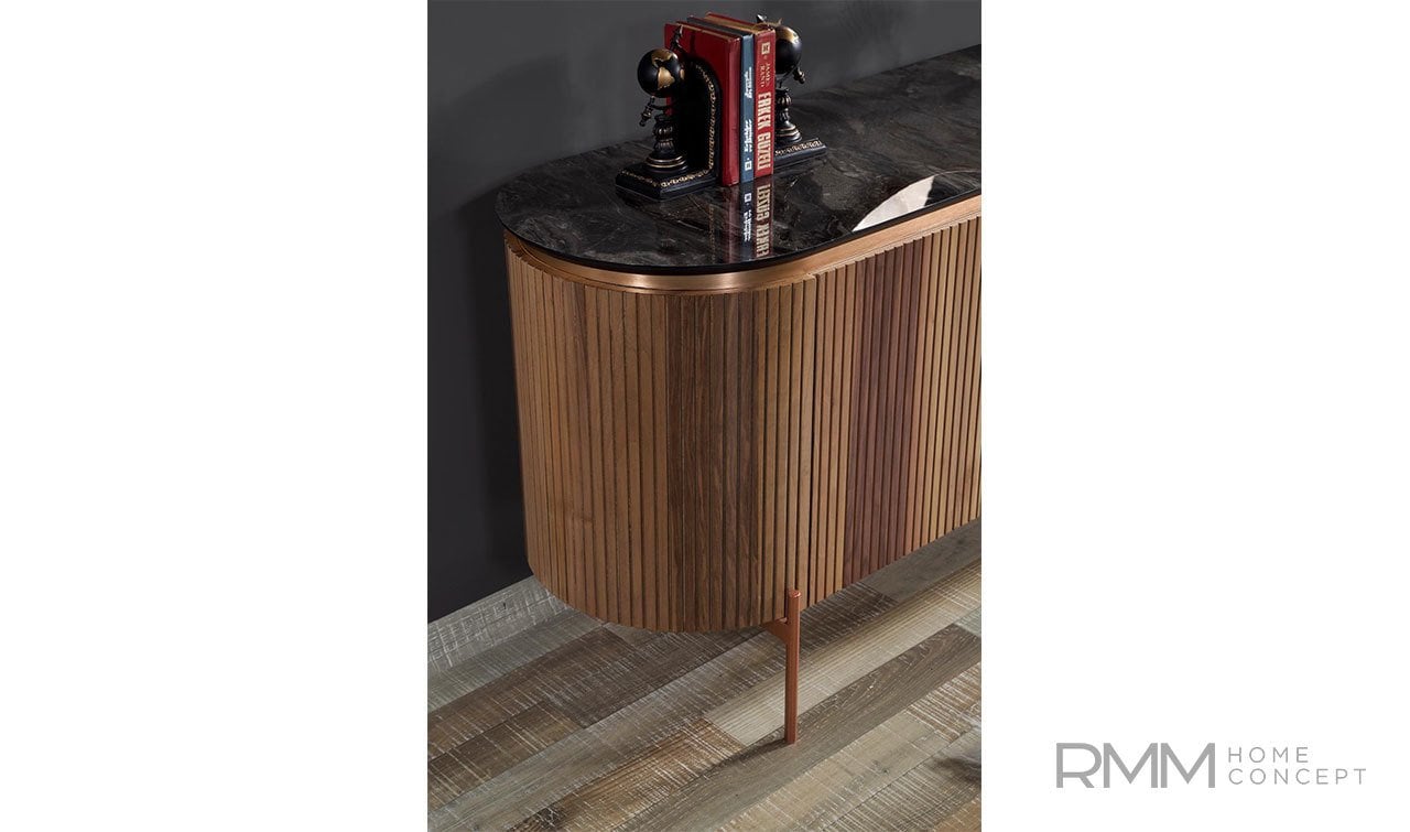 Tesla Ceviz Yemek Odası Takımı