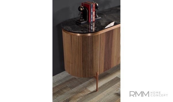 Tesla Ceviz Yemek Odası Takımı