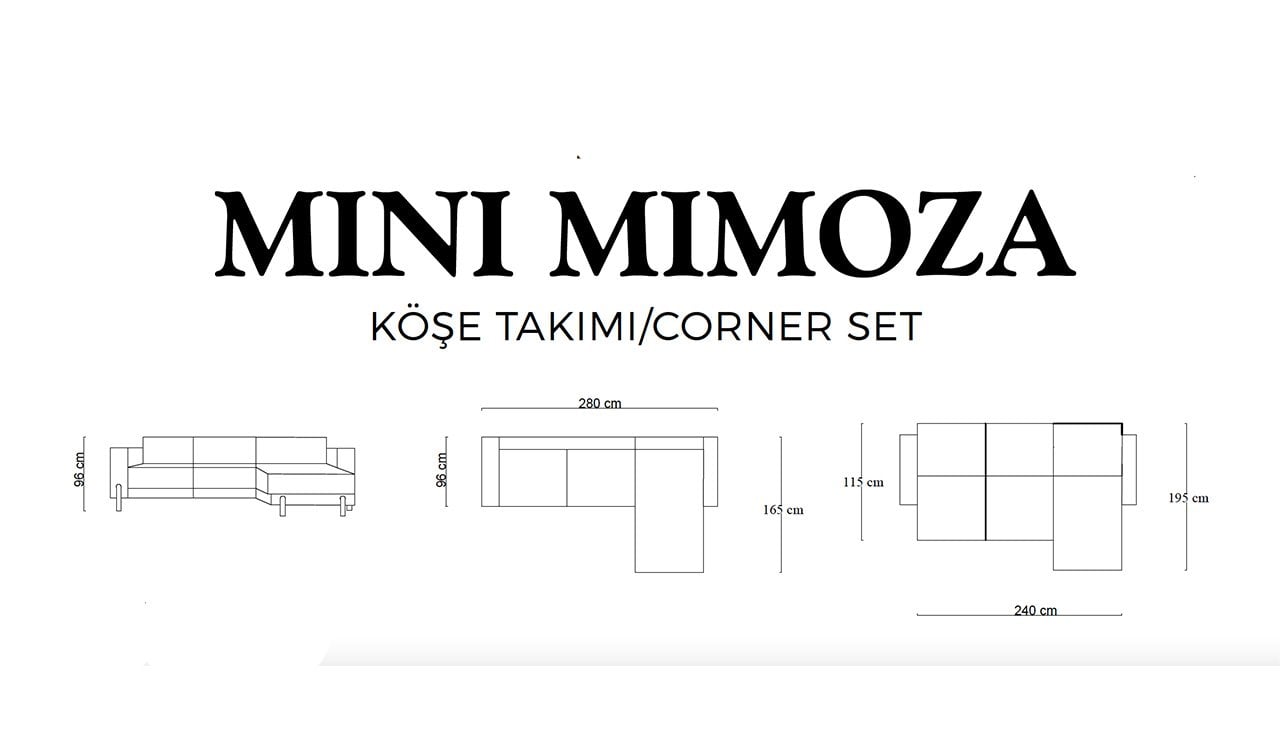 Mini Mimoza Köşe Koltuk