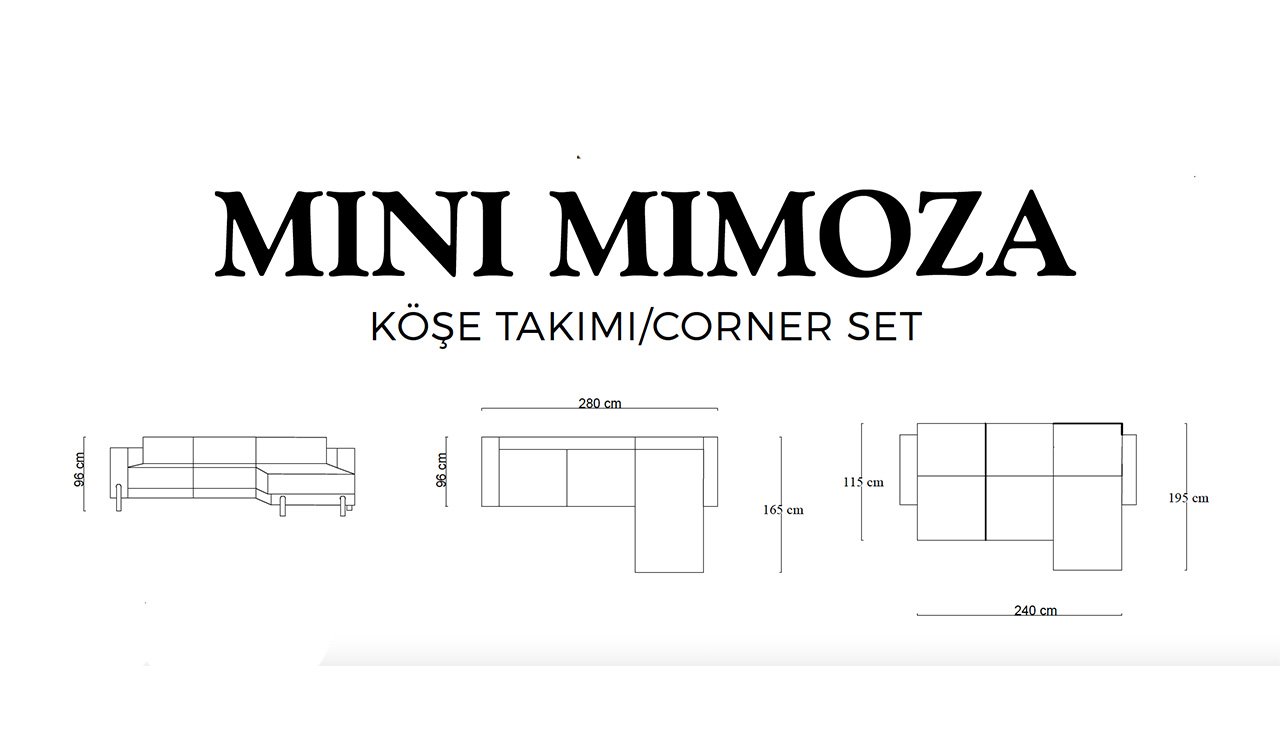 Mini Mimoza Köşe Koltuk