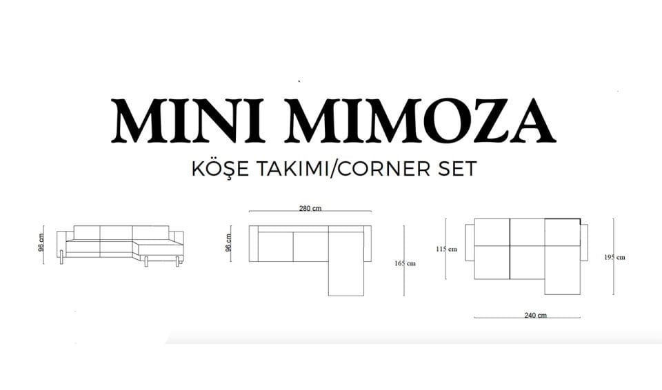 Mini Mimoza Köşe Koltuk