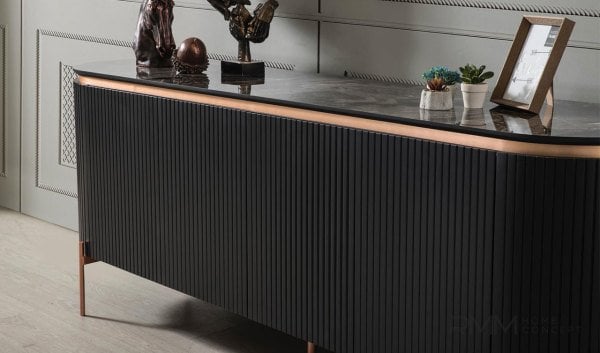 Tesla Siyah Yemek Odası Takımı