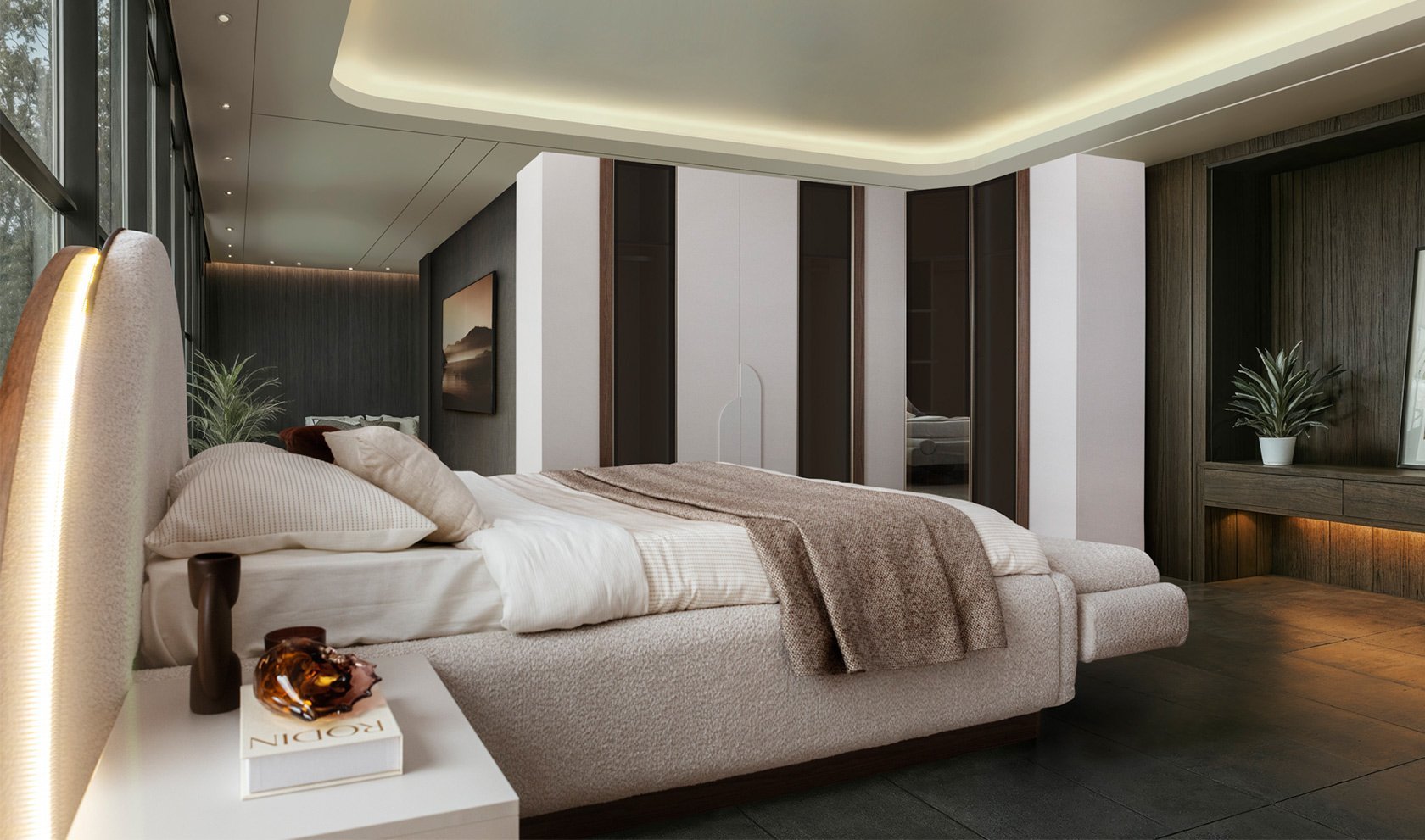 Estella Köşe Dolaplı Yatak Odası