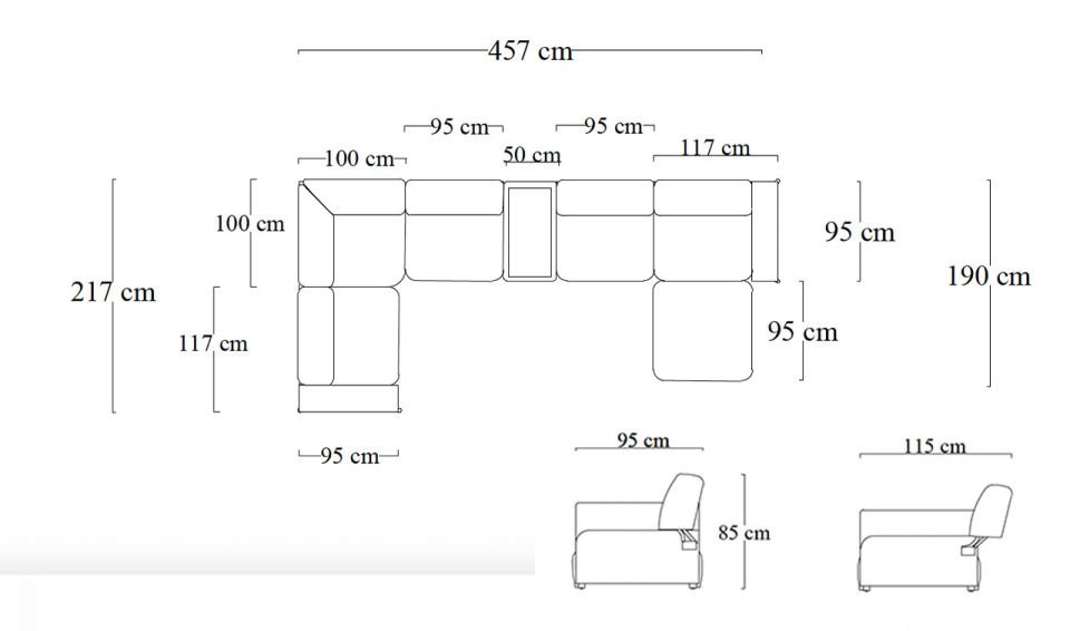 Viola Köşe Koltuk Takımı