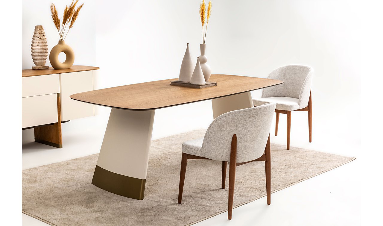 Delta Yemek Odası Takımı | Ekru