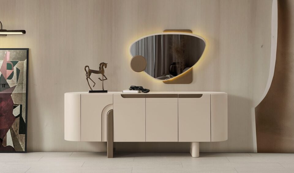 Mokka Yemek Odası  Cam Masa