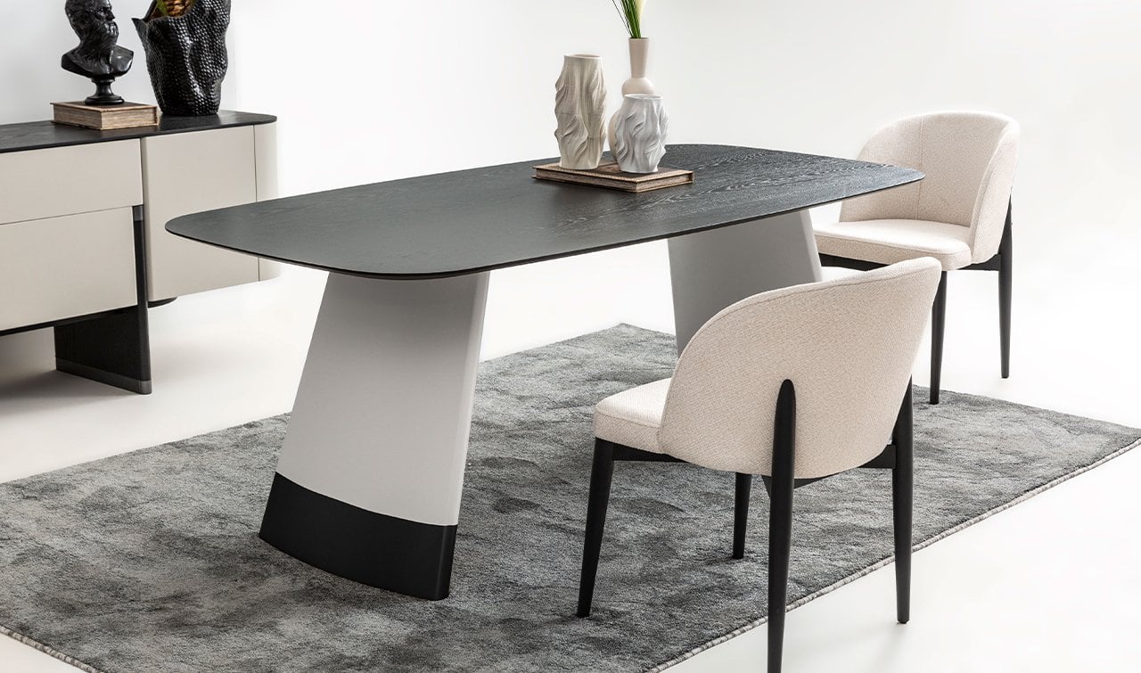 Delta Yemek Odası Takımı | Gri