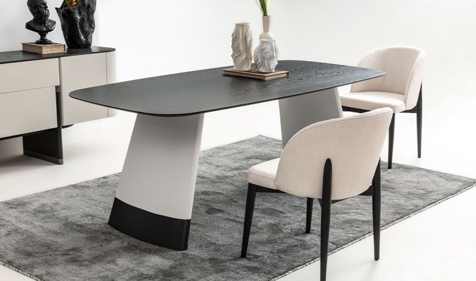 Delta Yemek Odası Takımı | Gri