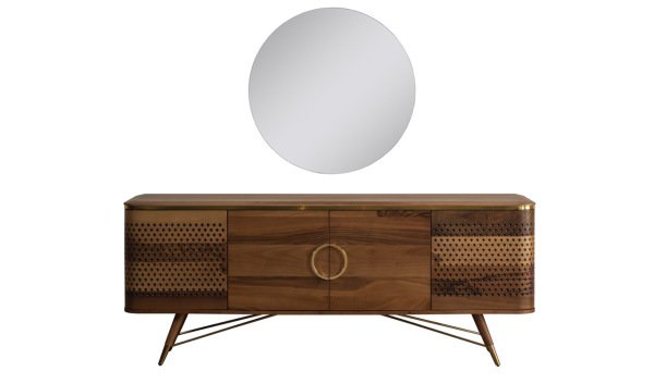 Viola Konsol & Konsol Aynası - Ceviz