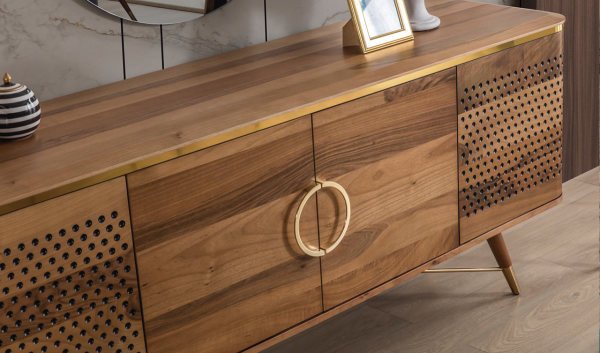 Viola Konsol & Konsol Aynası - Ceviz