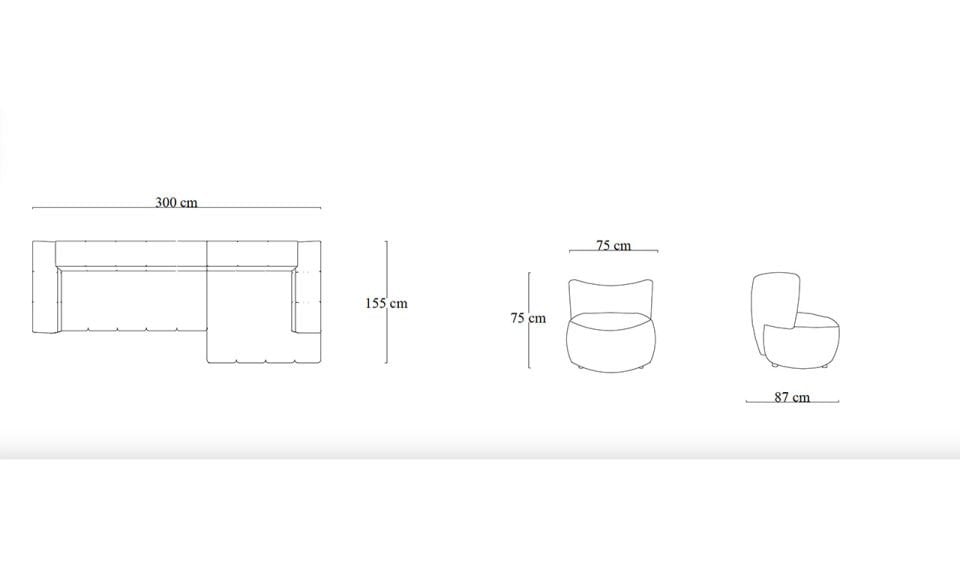 Bonito Mini Köşe Koltuk