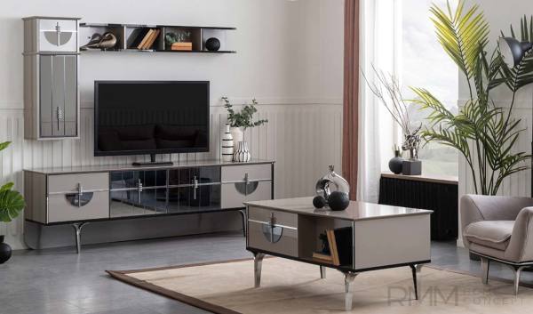 Prada Silver Tv Ünitesi