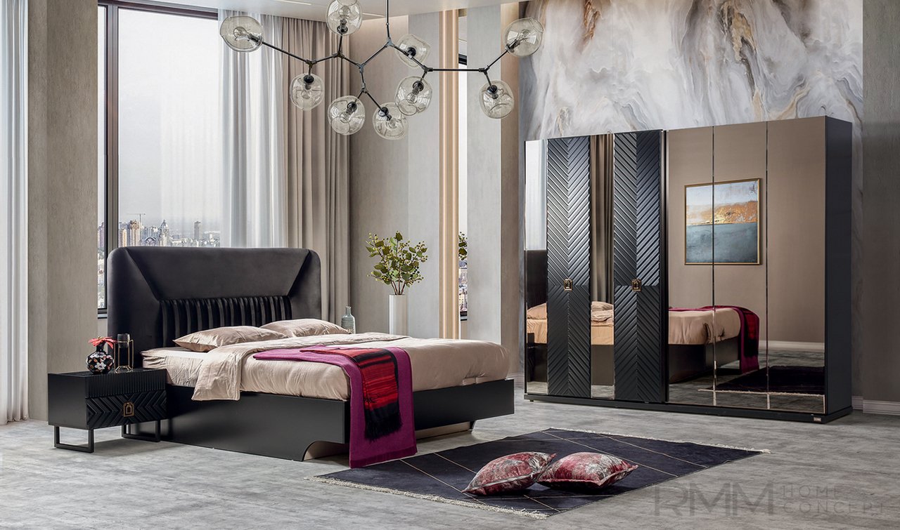 Carina Yatak Odası Takımı Siyah