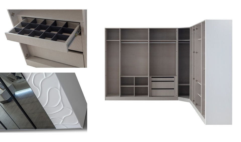 Sahra Köşe Dolaplı Yatak Odası