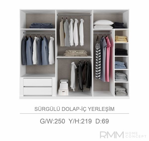 Corsa Beyaz Yatak Odası Takımı