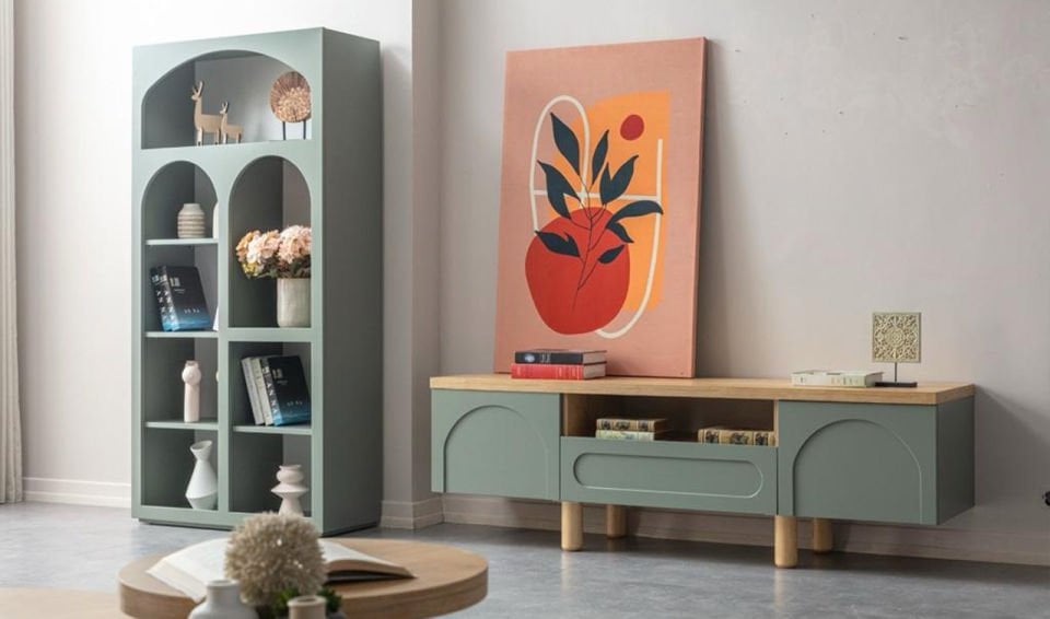 Siesta Tv Ünitesi | Mint Yeşili