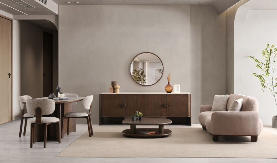 Lucca Dark Yemek Odası Takımı