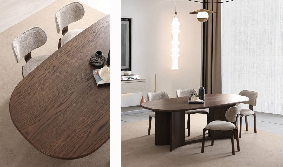 Lucca Dark Yemek Odası Takımı