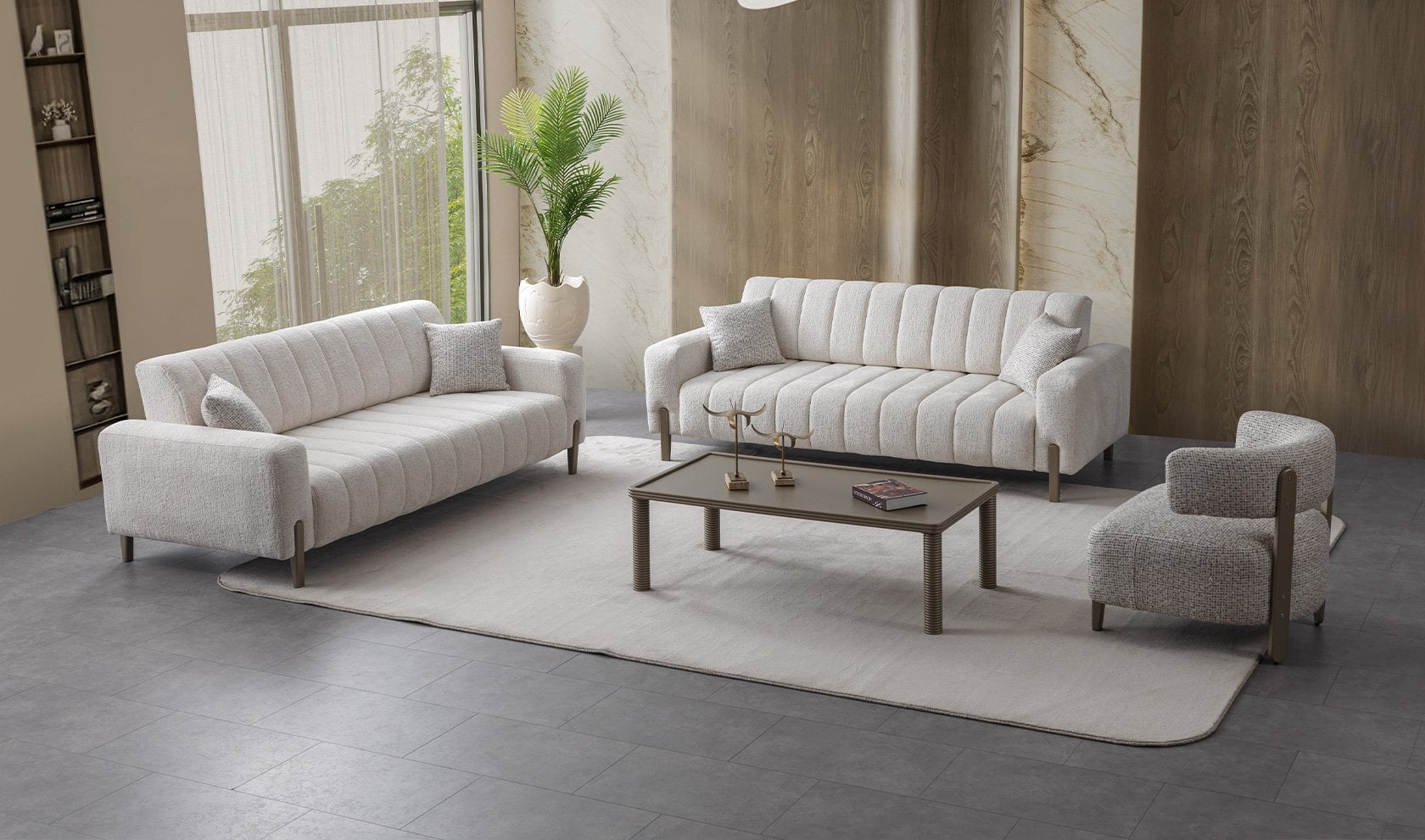 Elit Metal Koltuk Takımı