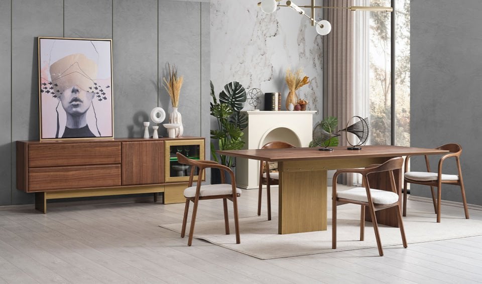 Solid Yemek Odası Takımı | Ahşap