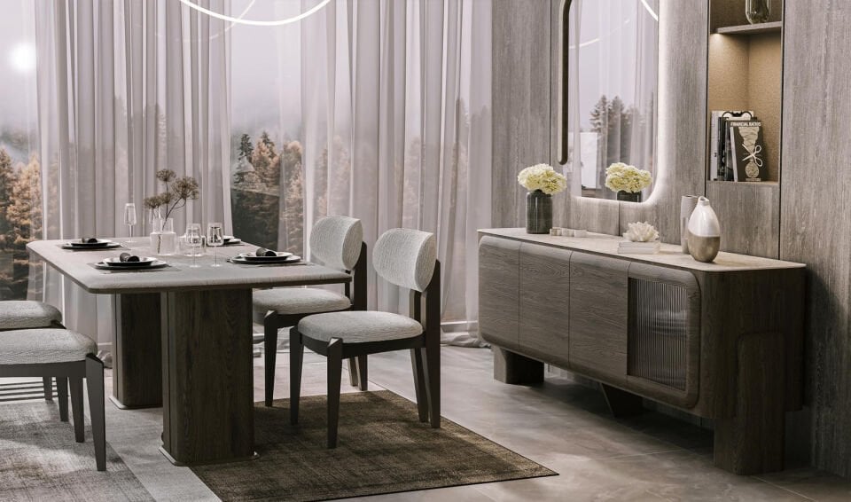 Crown Yemek Odası Takımı | Ahşap