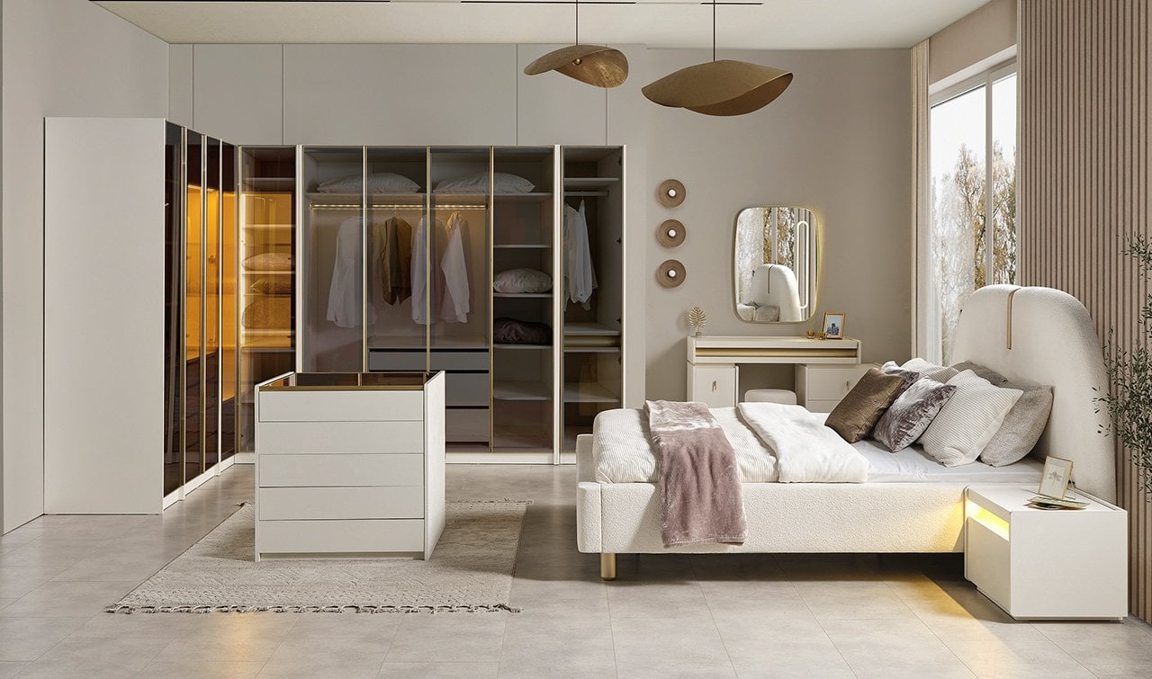 Rio Yatak Odası Takımı | Köşe Dolaplı