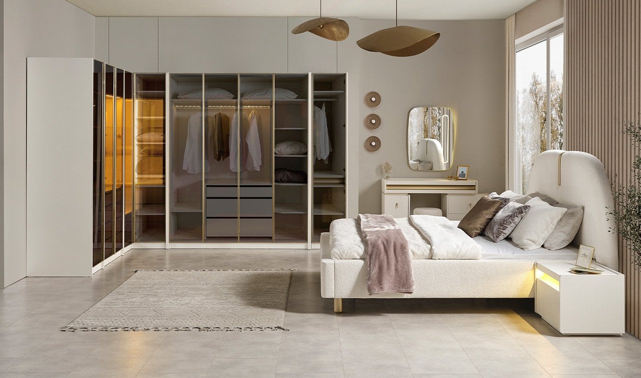 Rio Yatak Odası Takımı | Köşe Dolaplı