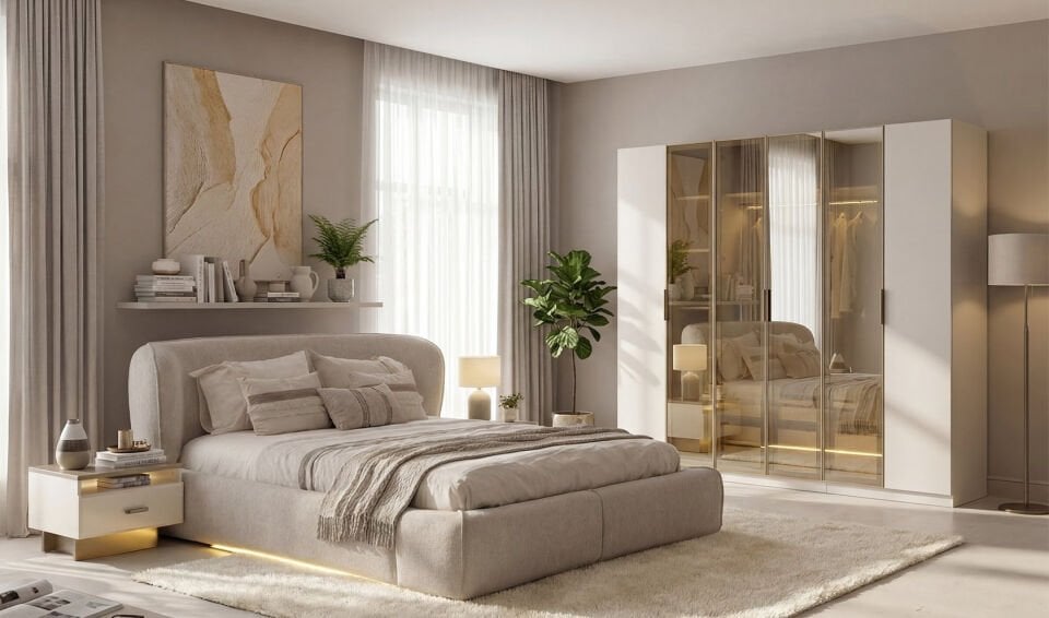 Teba Yatak Odası Takımı | Akordiyon 6 Kapaklı