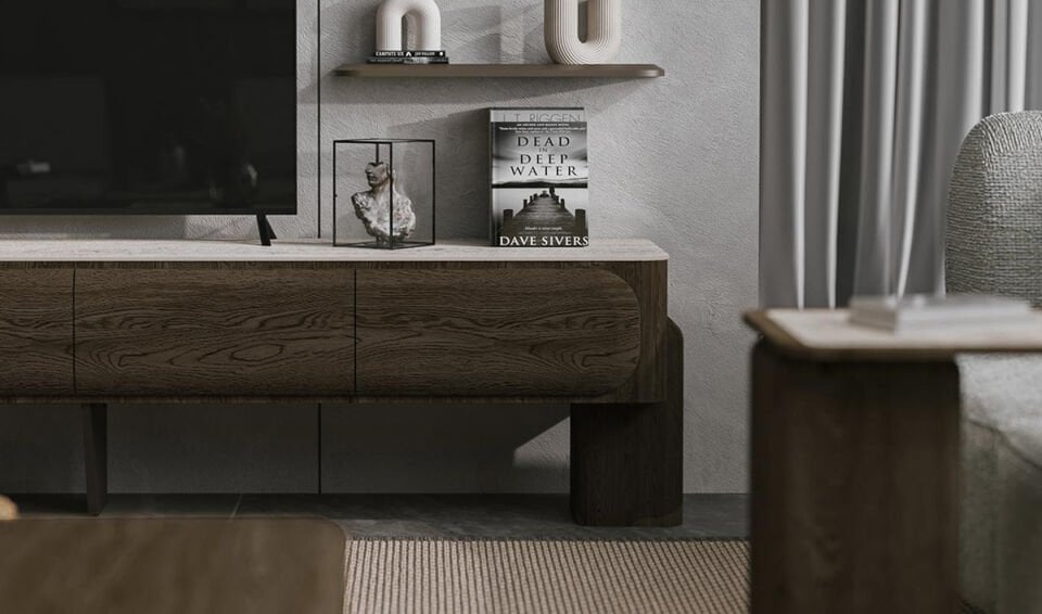 Crown TV Ünitesi Ahşap