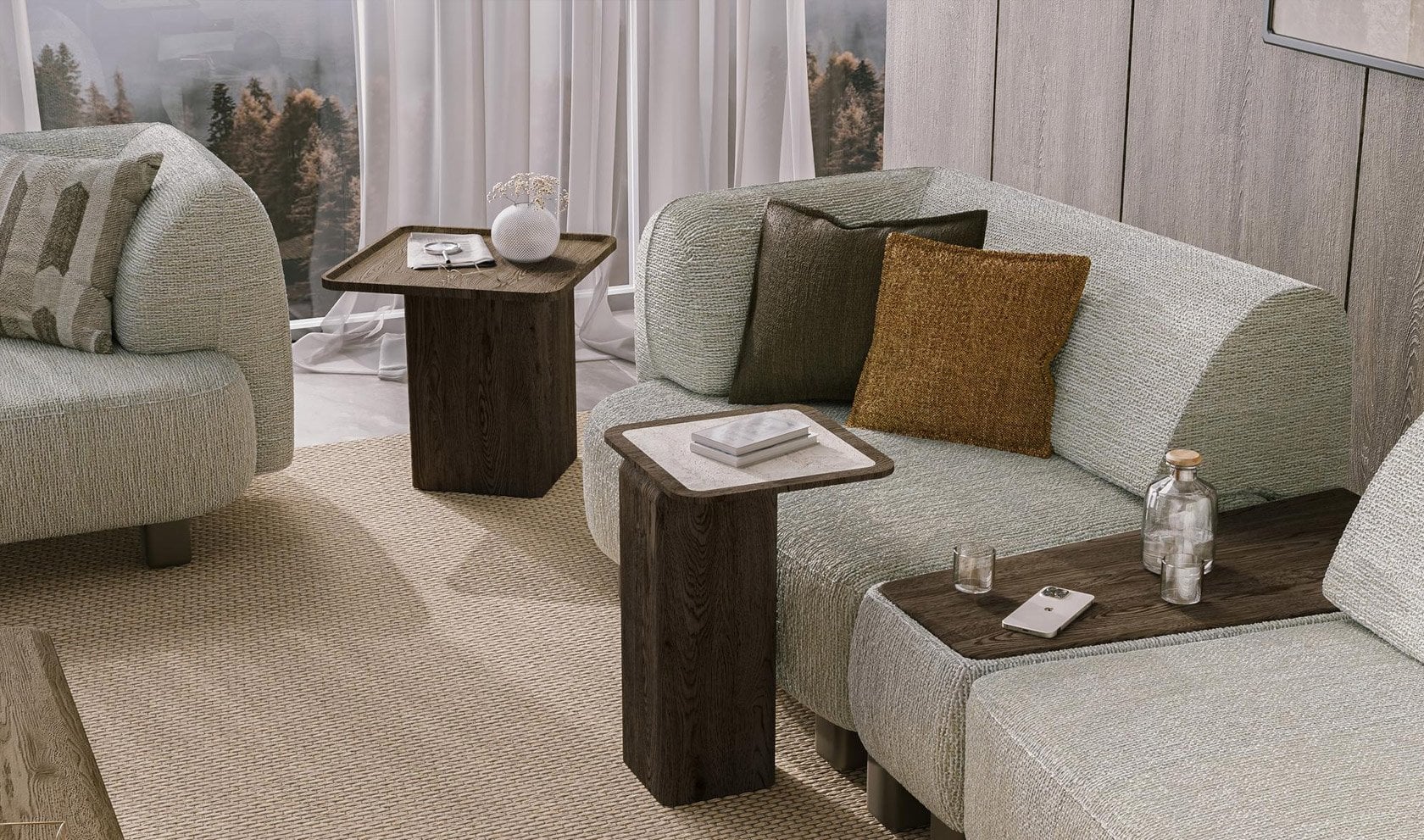 Crown TV Ünitesi Ahşap