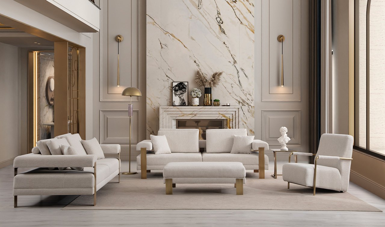 Deep Living Antik Koltuk Takımı