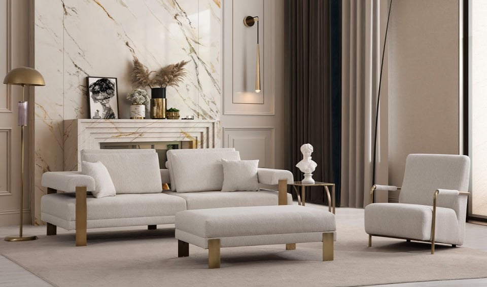 Deep Living Antik Koltuk Takımı