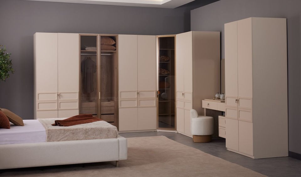 Dante Giyinme Odası - Köşe Dolap
