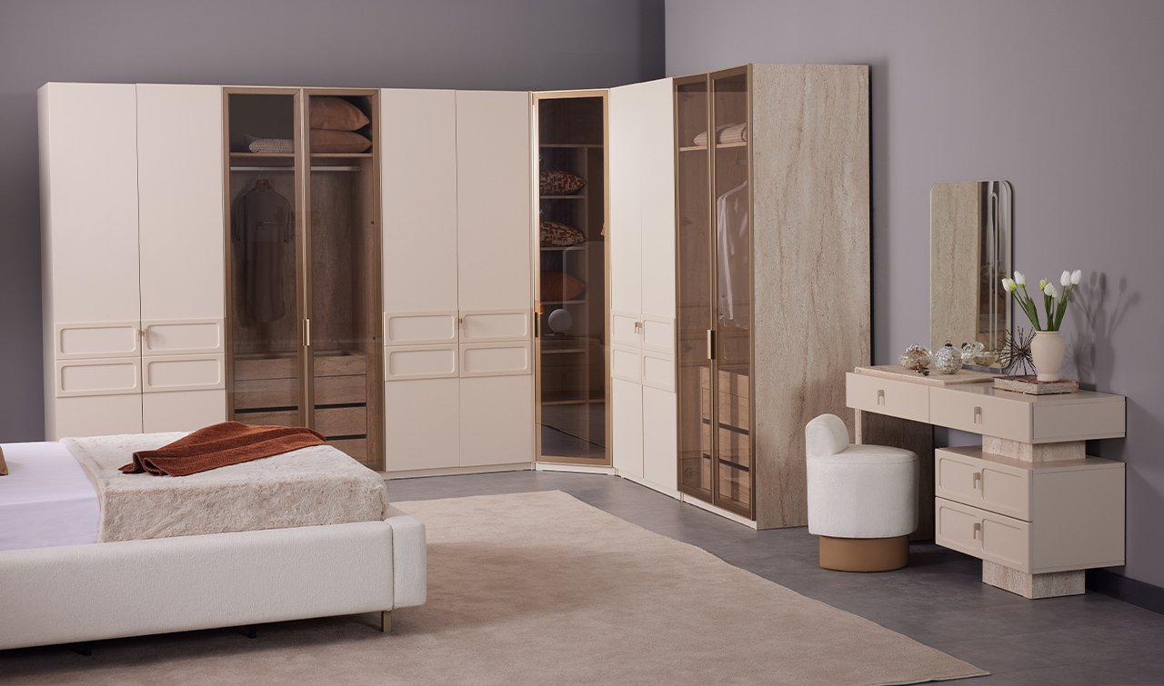 Dante Giyinme Odası - Köşe Dolap