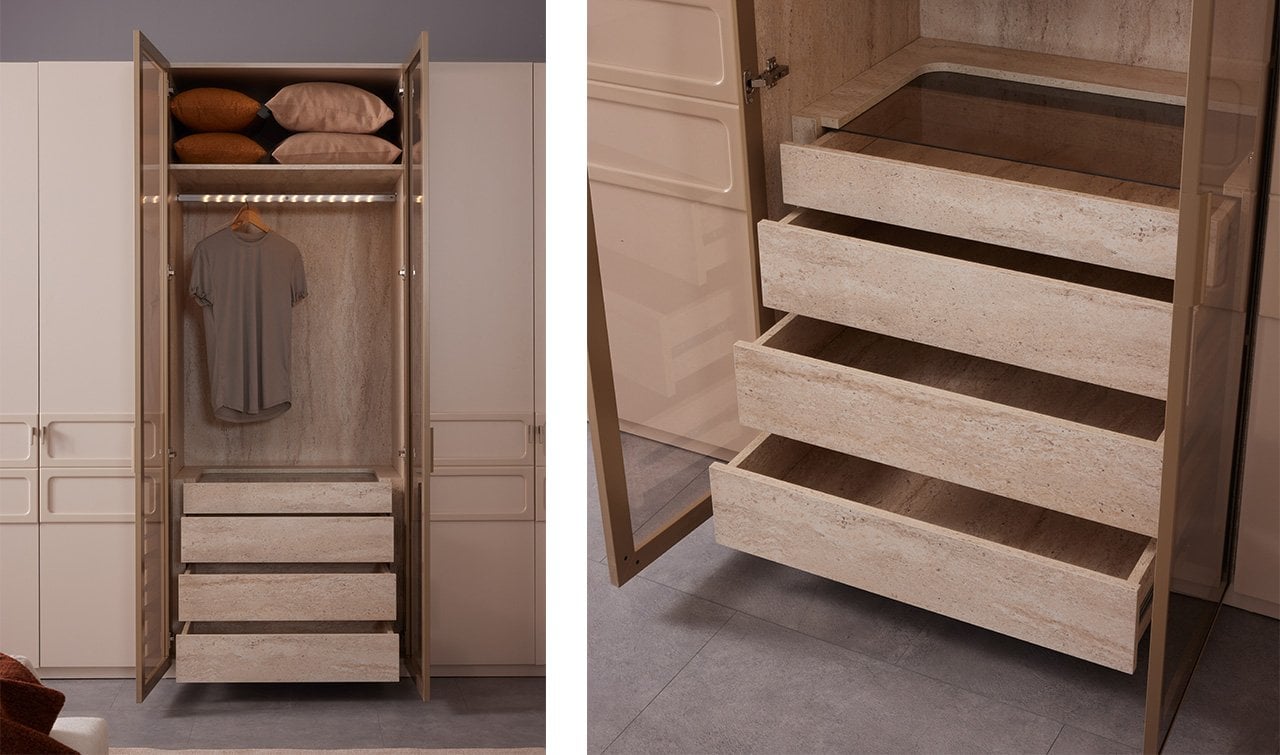 Dante Giyinme Odası - Köşe Dolap