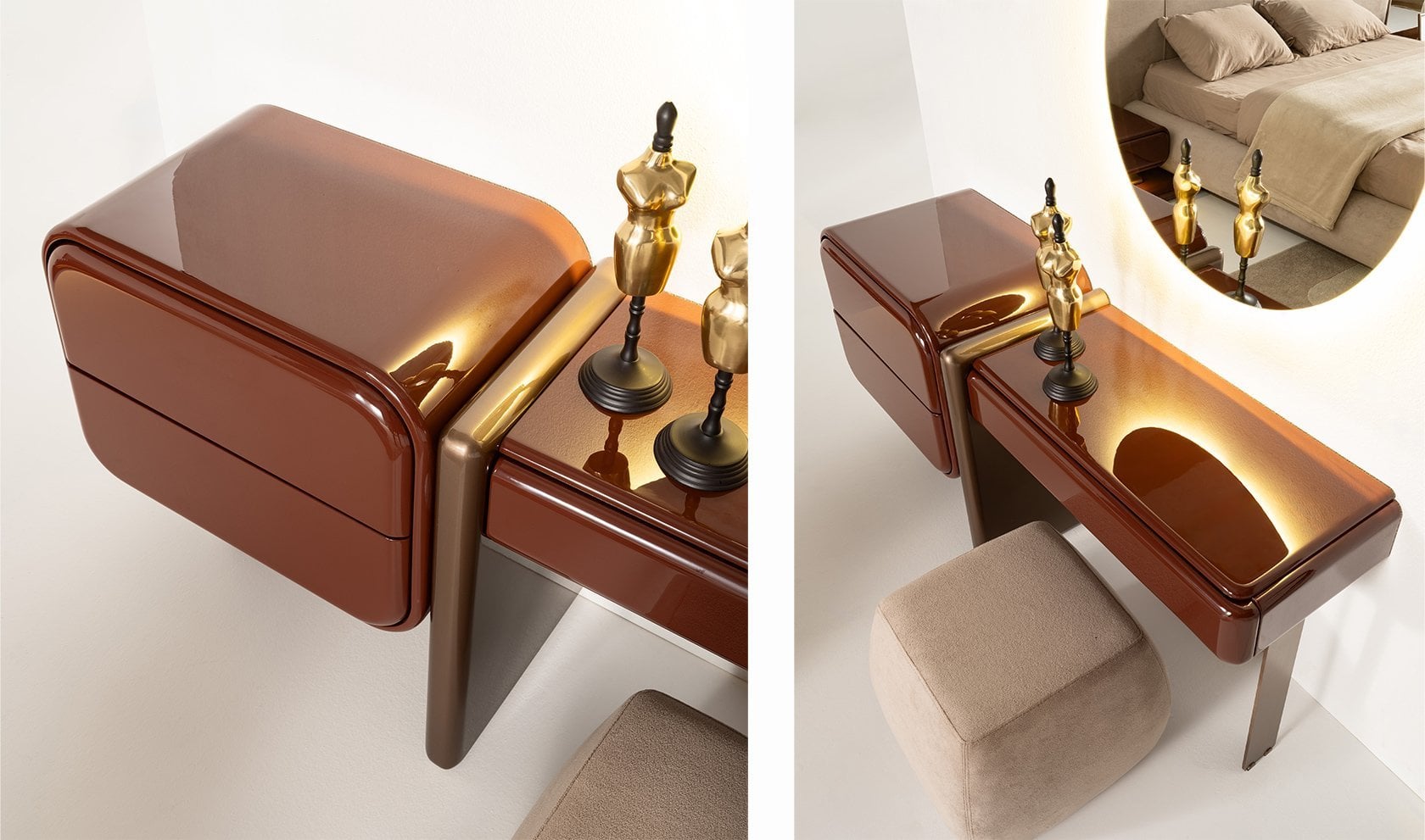 Mocha Karyola Takımı Bordo