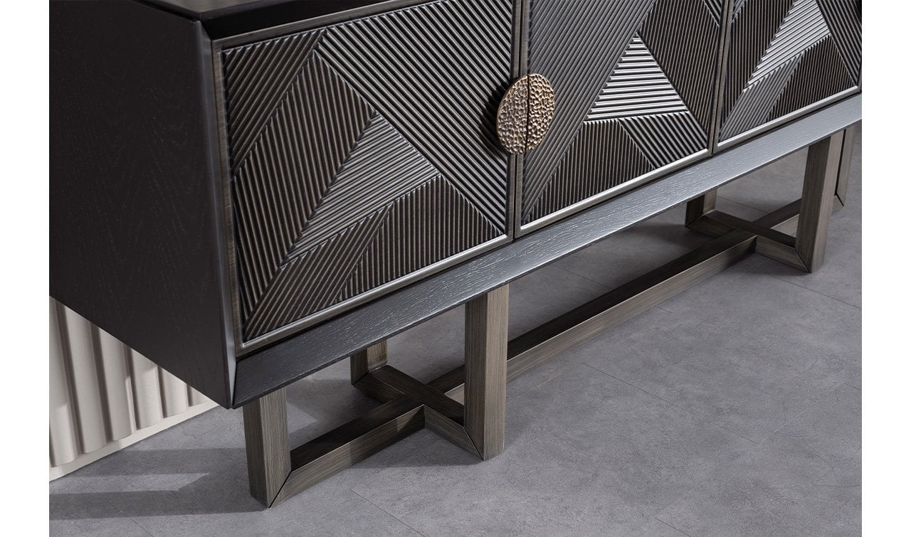 Cross Yemek Odası Takımı | Siyah