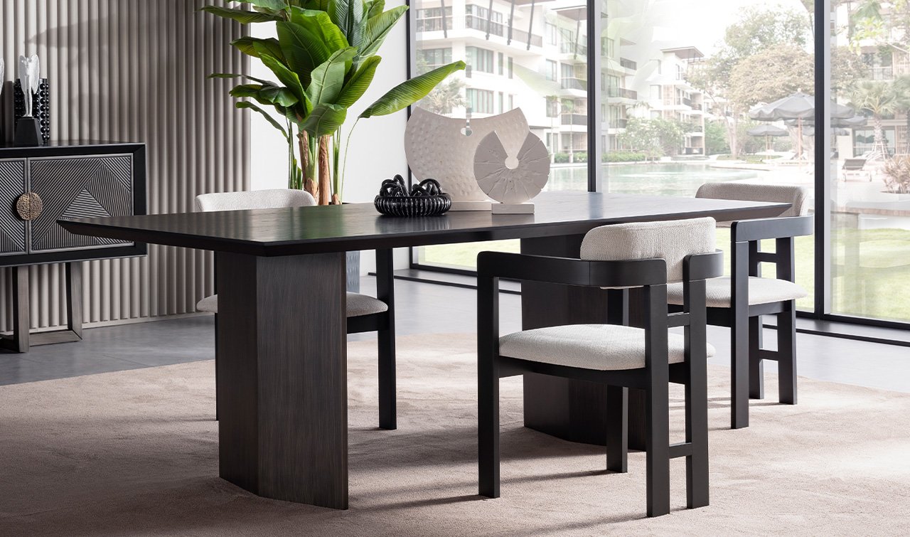 Cross Yemek Odası Takımı | Siyah