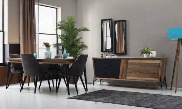 Hilton Yemek Odası Takımı Ceviz