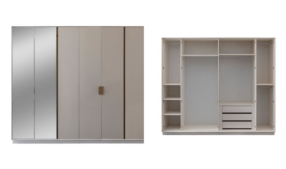 Nova Yatak Odası Takımı Ekru - Bazalı