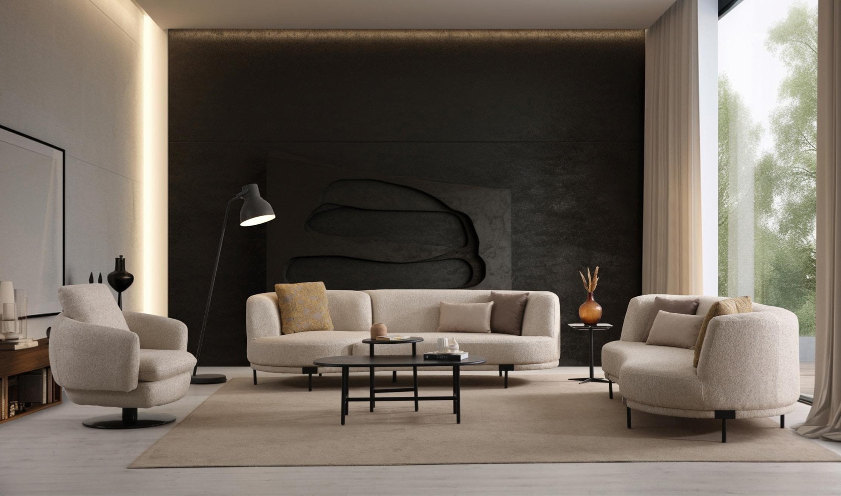 Rolex Koltuk Takımı | Siyah Ayak